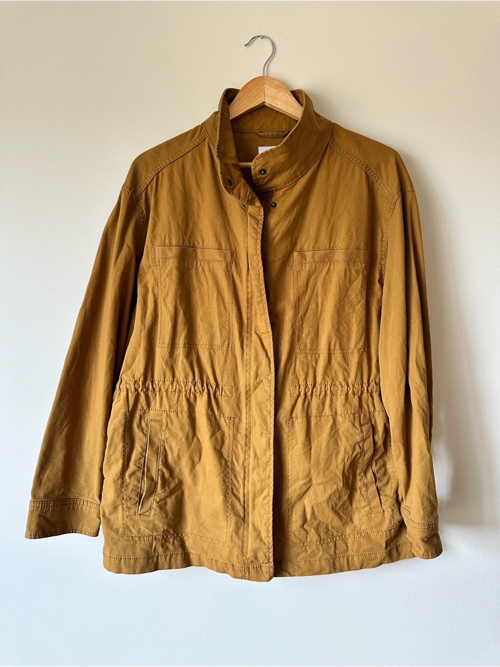 Old Navy Casual Women's Drawstring Waist Field Jacket - Mustard